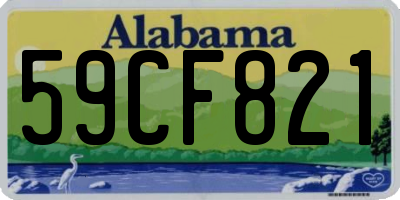 AL license plate 59CF821