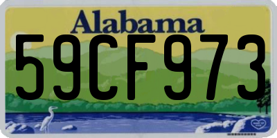 AL license plate 59CF973