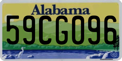 AL license plate 59CG096