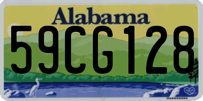 AL license plate 59CG128