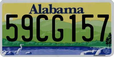 AL license plate 59CG157