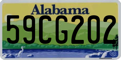 AL license plate 59CG202
