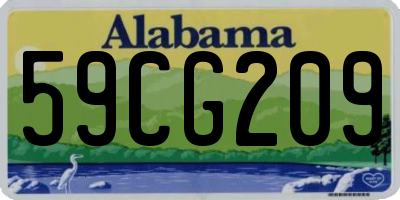 AL license plate 59CG209