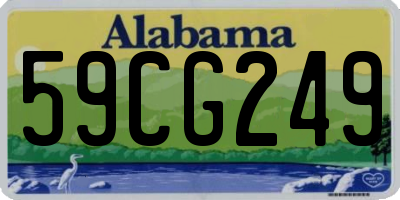 AL license plate 59CG249