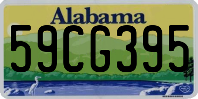 AL license plate 59CG395