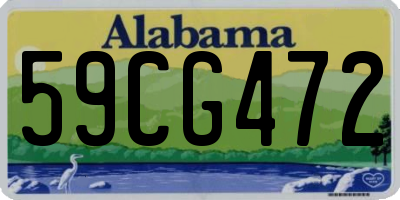 AL license plate 59CG472