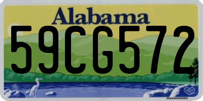 AL license plate 59CG572