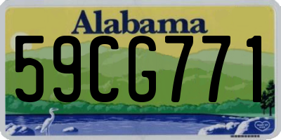 AL license plate 59CG771