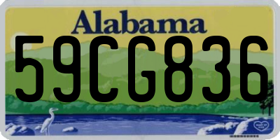 AL license plate 59CG836