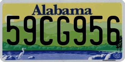 AL license plate 59CG956