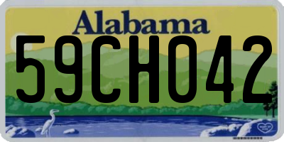 AL license plate 59CH042