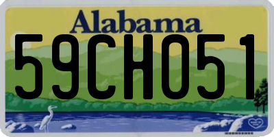 AL license plate 59CH051
