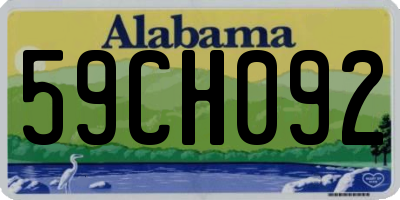 AL license plate 59CH092