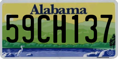 AL license plate 59CH137