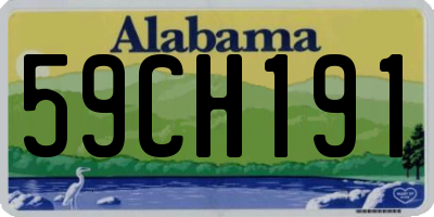 AL license plate 59CH191