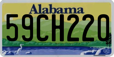 AL license plate 59CH220