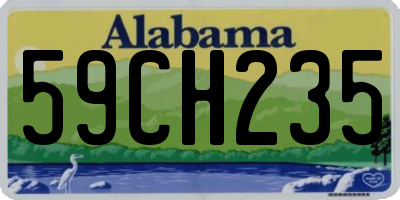 AL license plate 59CH235