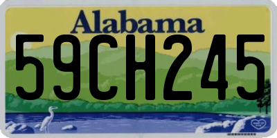 AL license plate 59CH245