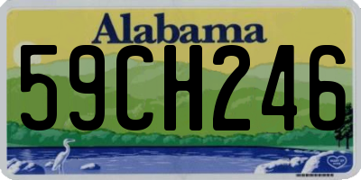 AL license plate 59CH246