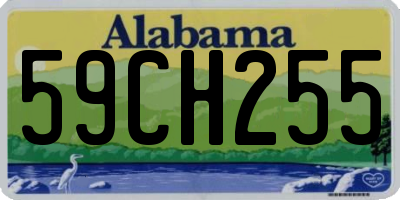 AL license plate 59CH255