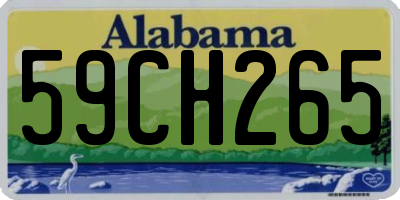 AL license plate 59CH265