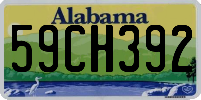 AL license plate 59CH392