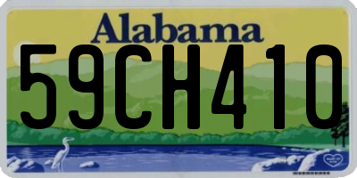 AL license plate 59CH410