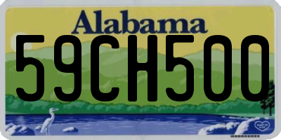 AL license plate 59CH500
