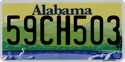 AL license plate 59CH503