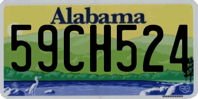 AL license plate 59CH524