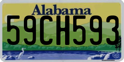 AL license plate 59CH593