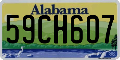 AL license plate 59CH607