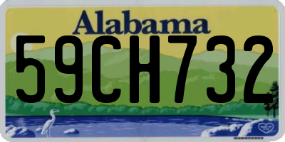 AL license plate 59CH732