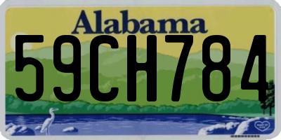 AL license plate 59CH784