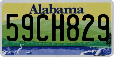 AL license plate 59CH829