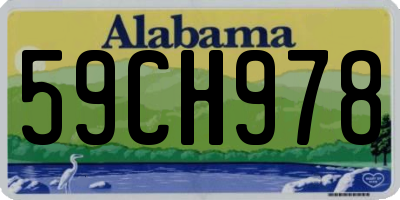 AL license plate 59CH978