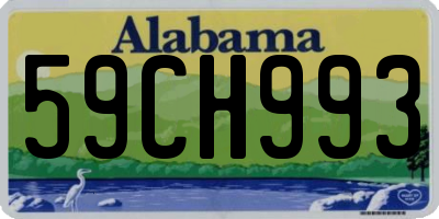 AL license plate 59CH993
