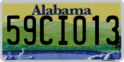 AL license plate 59CI013