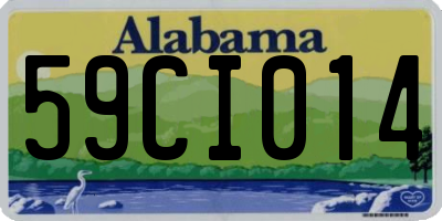 AL license plate 59CI014
