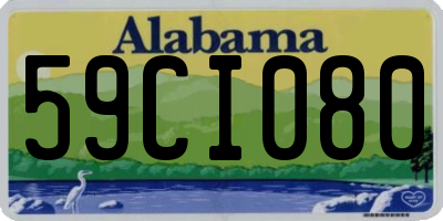 AL license plate 59CI080