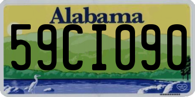 AL license plate 59CI090