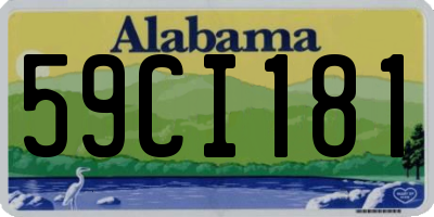 AL license plate 59CI181