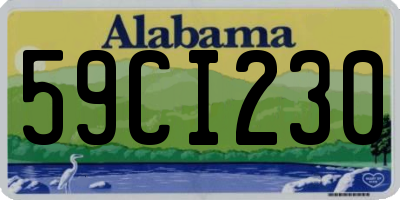 AL license plate 59CI230