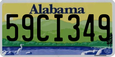 AL license plate 59CI349