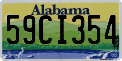 AL license plate 59CI354