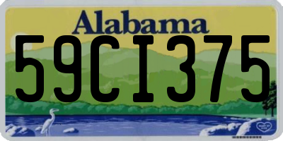 AL license plate 59CI375