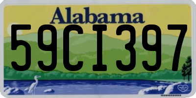 AL license plate 59CI397