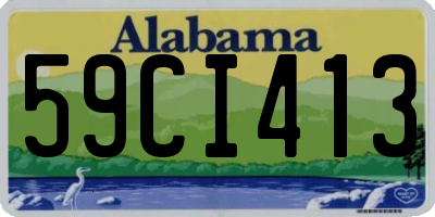 AL license plate 59CI413
