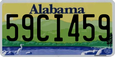 AL license plate 59CI459