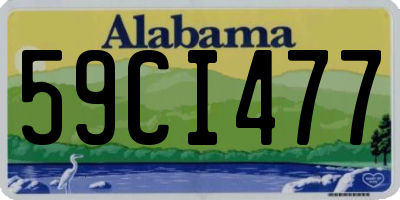 AL license plate 59CI477